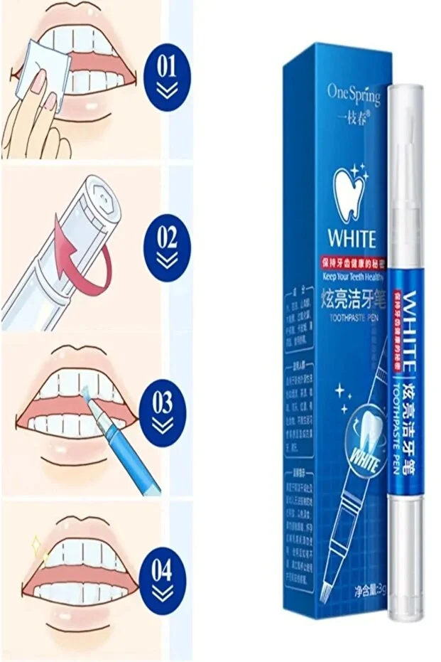 Diş Beyazlatma Jeli 3ml Kalemi Tooth Eraser White Pencil Taşınabilir Diş Beyazlatıcı Kalem